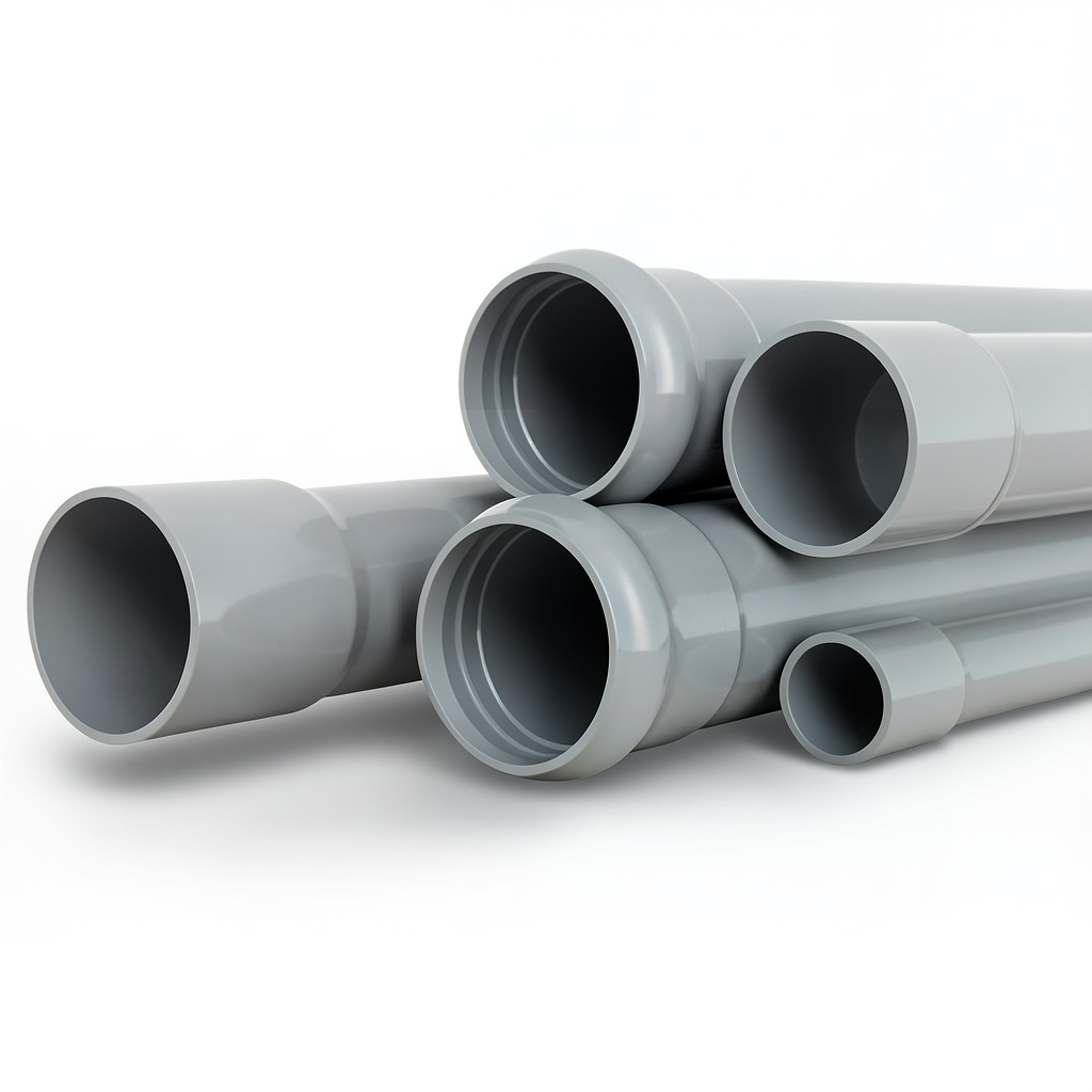 UPVC Pipes Nominal Pressure 16 Bar Outer Diameter 280 mm Thickness 20.8 mm Gray