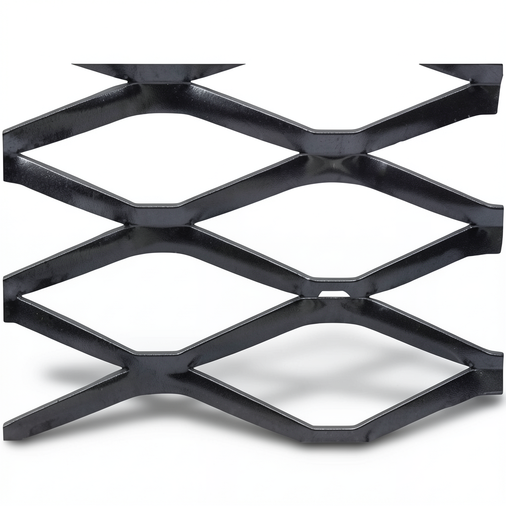 Hot Rolled Black Steel Expanded Metal Mesh Bahri 1.4 mm Thickness 1.22m Width 1m Length