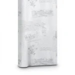 Dutch Youthful and Kids Wallpaper 10m x 0.53m Light Gray, Model 17201