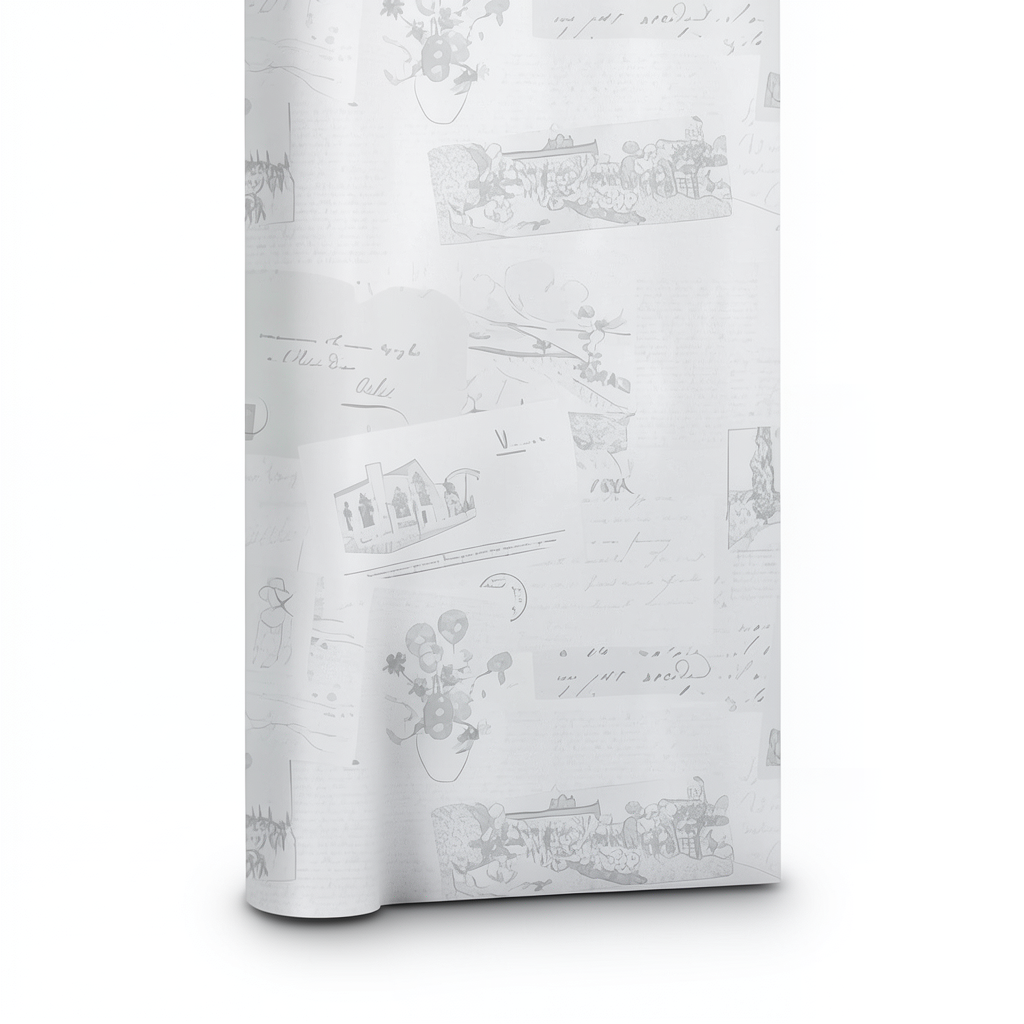 Dutch Youthful and Kids Wallpaper 10m x 0.53m Light Gray, Model 17201