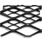 Hot Rolled Black Steel Expanded Metal Mesh Thickness 1.8 mm Width 1.22 m Length 1 m