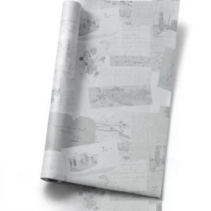ورق حائط شبابي واطفال لون رمادي، 10 م × 0.53 م، رقم الموديل 17202