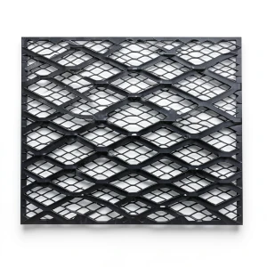 Hot Rolled Steel Expanded Metal Mesh 2.3 mm Thickness 1.22 m Width 1 m Length, Black