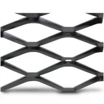 Hot Rolled Black Steel Expanded Metal Mesh Bahri 2.7 mm Thickness 1.22 m Width 1 m Length