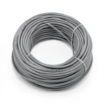 لفة سلك كهرباء امريكي 4 AWG نحاس مجدول عزل PVC رمادي، 600 فولت، طول اللفة 500 قدم | شركة الفنار