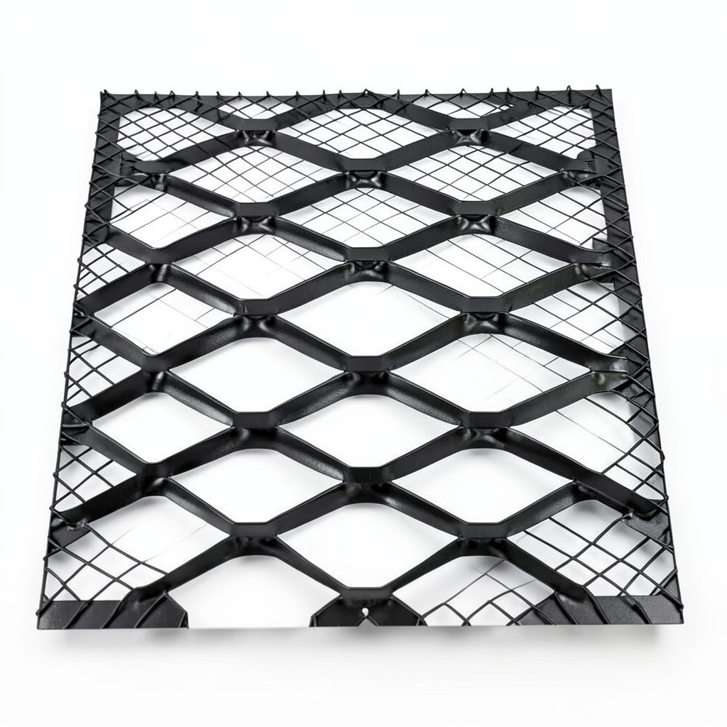 Hot Rolled Black Steel Expanded Metal Mesh Bahri 1.4 mm Thickness 1.22m Width 1m Length