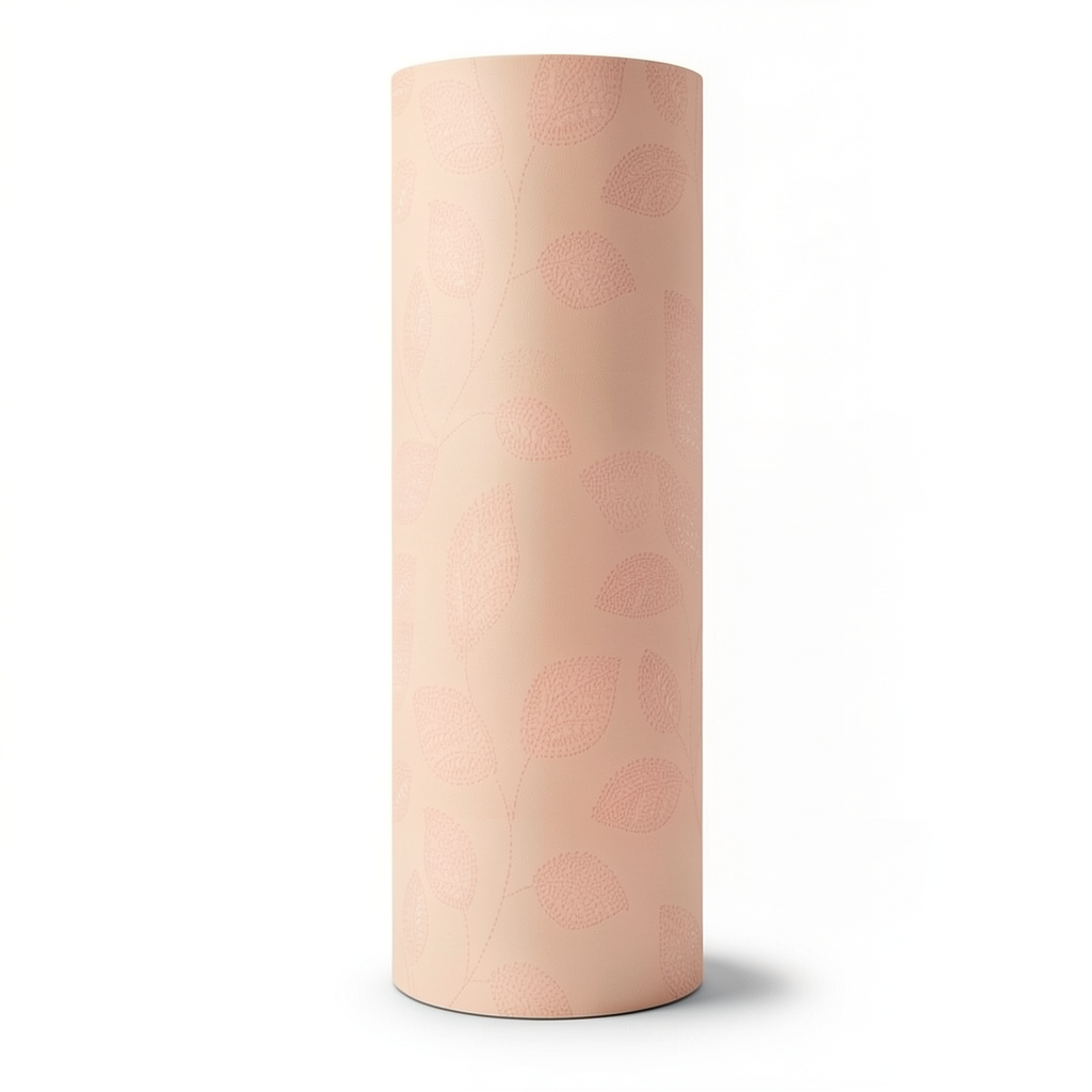 Holland Wallpaper Leaf-Patterned Design 10 m x 0.53 m, Light Orange