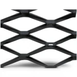 Hot Rolled Black Steel Expanded Metal Mesh Thickness 1.8 mm Width 1.22 m Length 1 m