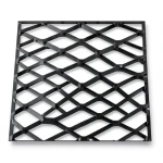 Hot Rolled Steel Expanded Metal Mesh 2.3 mm Thickness 1.22 m Width 1 m Length, Black