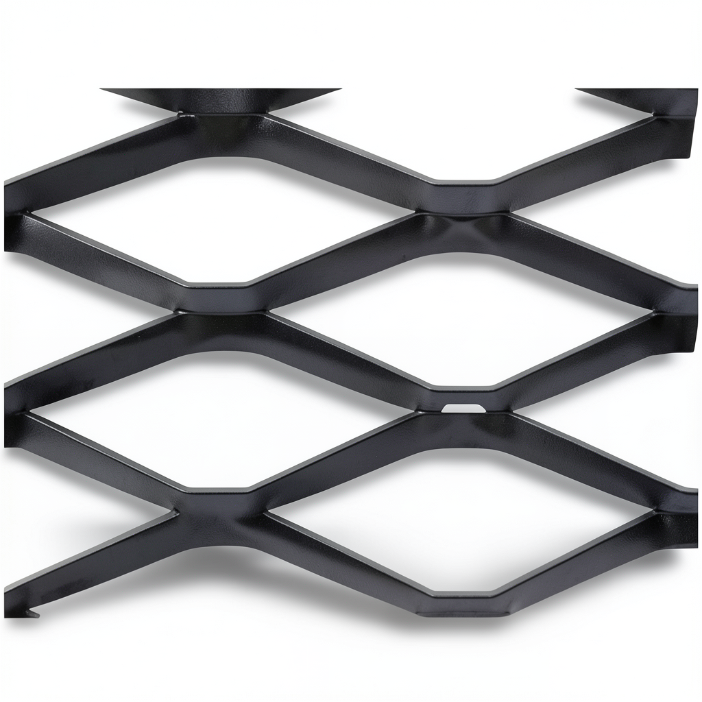 Hot Rolled Black Steel Expanded Metal Mesh Bahri 2.8 mm Thickness 1.22 m Width 2 m Length
