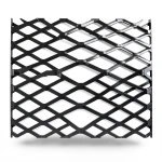 Hot Rolled Black Steel Expanded Metal Mesh Bahri 2.8 mm Thickness 1.22 m Width 3 m Length