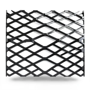 Hot Rolled Black Steel Expanded Metal Mesh Bahri 2.8 mm Thickness 1.22 m Width 3 m Length