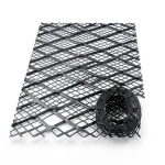 Hot Rolled Black Steel Expanded Metal Mesh Bahri 2.8 mm Thickness 1.22 m Width 1 m Length