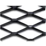 Hot Rolled Black Steel Expanded Metal Mesh Bahri 1.4 mm Thickness 1.22x2 m