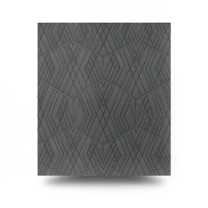 Italian Geometric Wallpaper 10m x 0.73m Dark Grey, Model Z90003