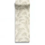 Wall Decoration Leaf-Patterned 10 m x 1.06 m Beige