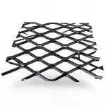 Hot Rolled Black Steel Expanded Metal Mesh Bahri 2 mm Thickness 1.22m Width 2m Length