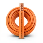 لفة سلك مفرد نحاس مجدول AWM 600 فولت 1/0 AWG عزل PVC برتقالي 500 قدم | شركة الفنار