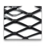 Hot Rolled Steel Expanded Metal Mesh Bahri 2.3 mm Thickness 1.22x2 m Black