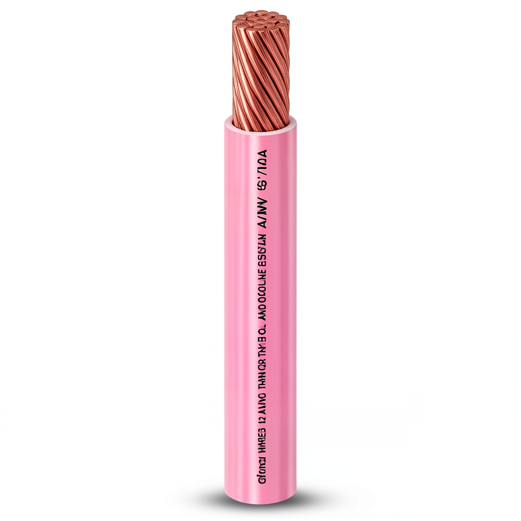 4/0 AWG Stranded Copper Wire 600V PVC Insulation Pink 2500ft | Al Fanar