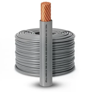 سلك امريكي 14 AWG نحاس مجدول معزول PVC رمادي 600 فولت 2500 قدم | شركة الفنار