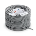 سلك امريكي 10 AWG نحاس مجدول معزول PVC رمادي، 600 فولت، طول 500 قدم | شركة الفنار