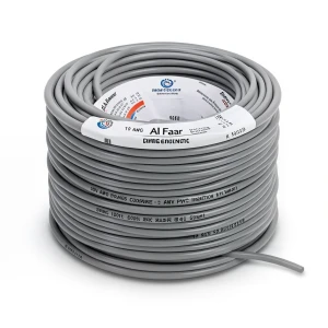 10 AWG Stranded Copper American Wire 600V PVC Insulation Gray 500ft | Al Fanar
