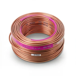 Flexible Copper Electrical Wire 6 sq mm, 450/750V, 100 Yards Coil, Heat Resistant PVC | Al Fanar