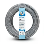 لفة سلك كهرباء امريكي 4 AWG نحاس مجدول عزل PVC رمادي، 600 فولت، طول اللفة 500 قدم | شركة الفنار