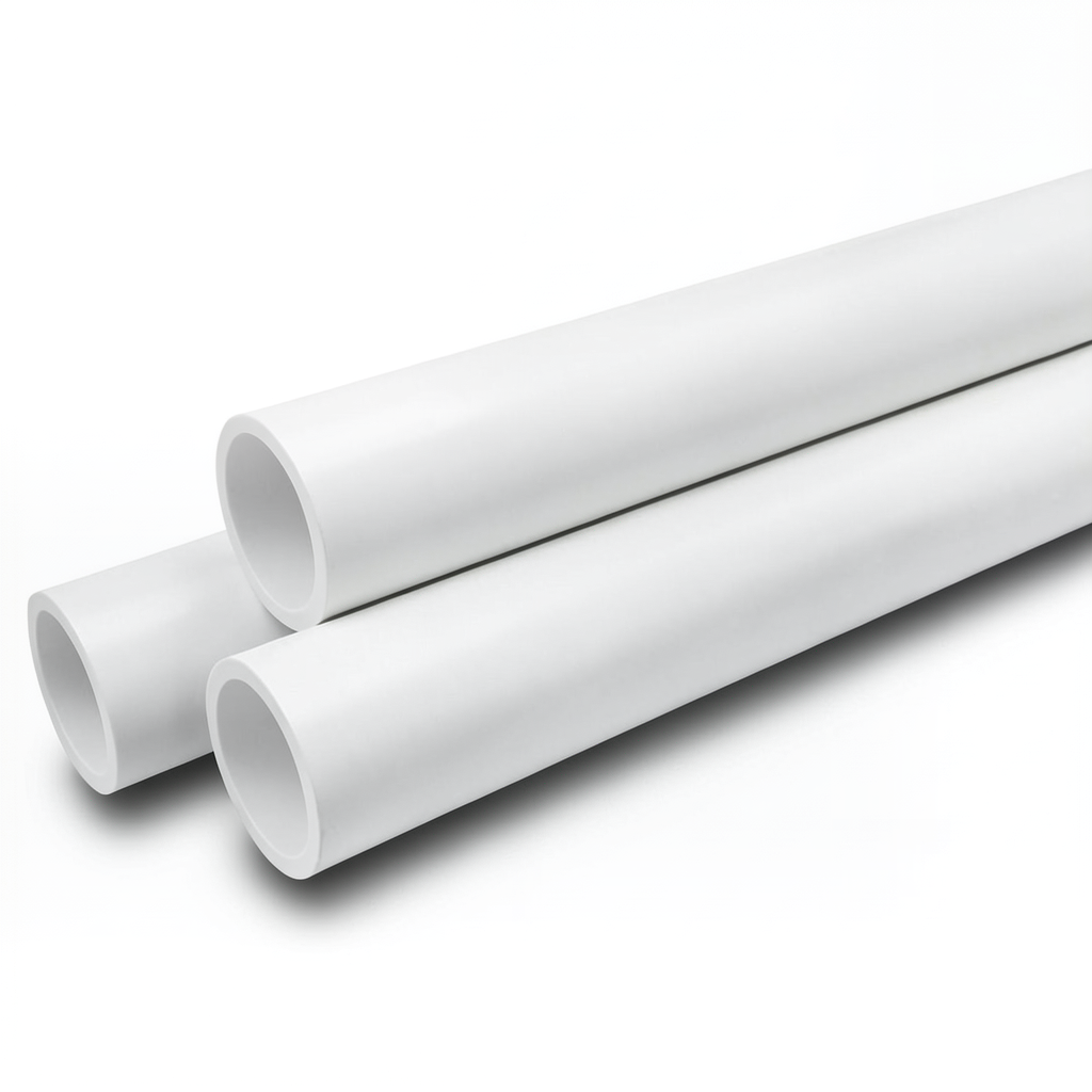 مواسير UPVC ضغط 6 بار قطر خارجي 40 مم سمك 1.8 مم لون أبيض