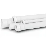 مواسير UPVC لأنظمة الصرف الصحي قطر خارجى 80 ملم سماكة 3.5 ملم لون أبيض