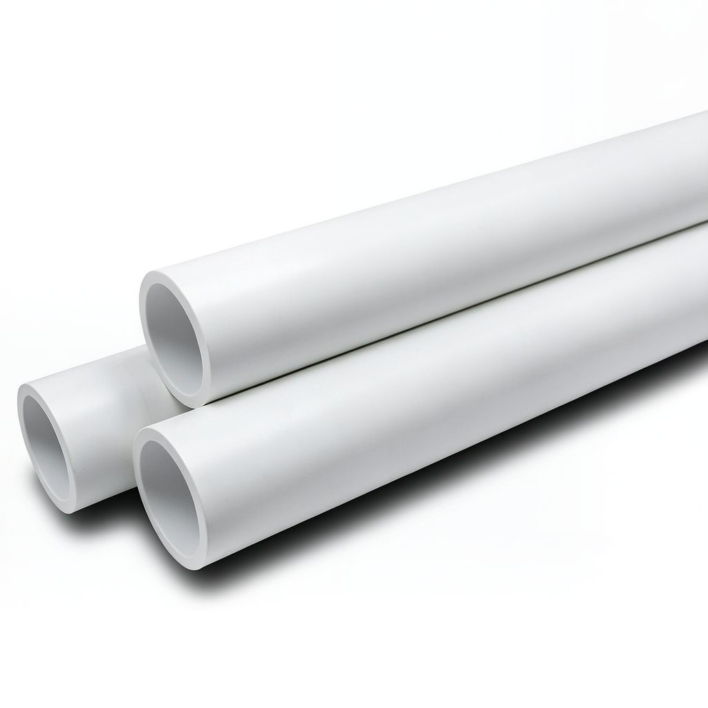 مواسير UPVC ضغط 10 بار قطر خارجي 225 مم سمك 10.8 مم لون أبيض