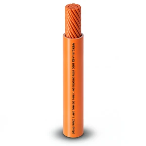 AWM Single Core Stranded Copper Wire 600V 1 AWG PVC Insulation Orange 500ft | Al Fanar