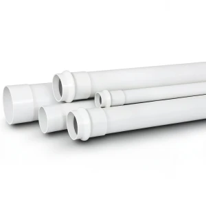 مواسير UPVC لأنظمة الصرف الصحي مقاس 100 mm سمك 3.5 mm لون أبيض