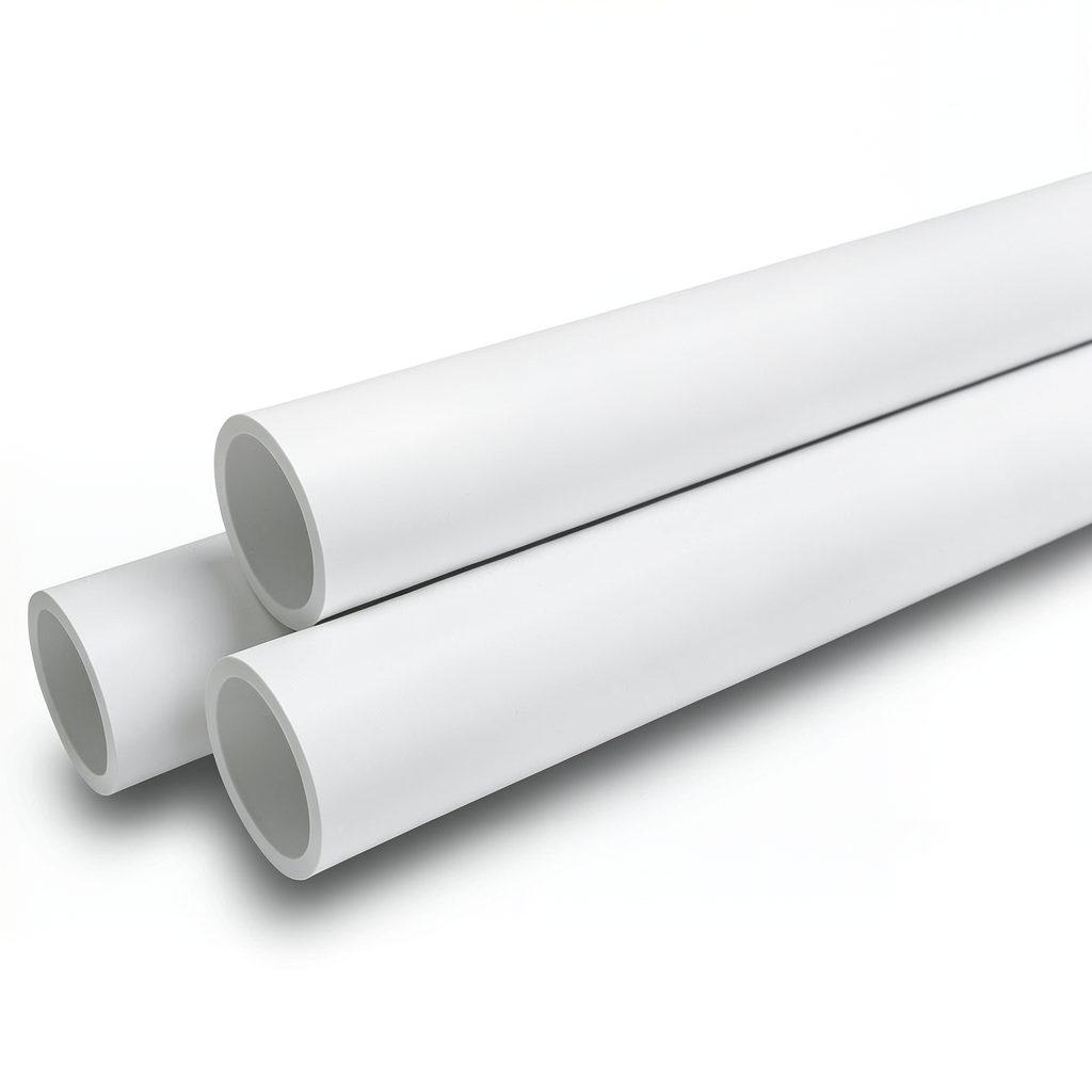 مواسير UPVC ضغط 10 بار قطر خارجي 250 مم سمك 11.9 مم لون أبيض