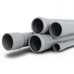UPVC Pipes Nominal Pressure 10 Bar OD 250 mm Thickness 11.9 mm Gray