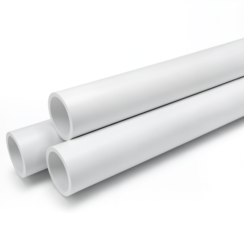 UPVC Pipes Nominal Pressure 6 Bar Outer Diameter 50 mm Thickness 1.8 mm White