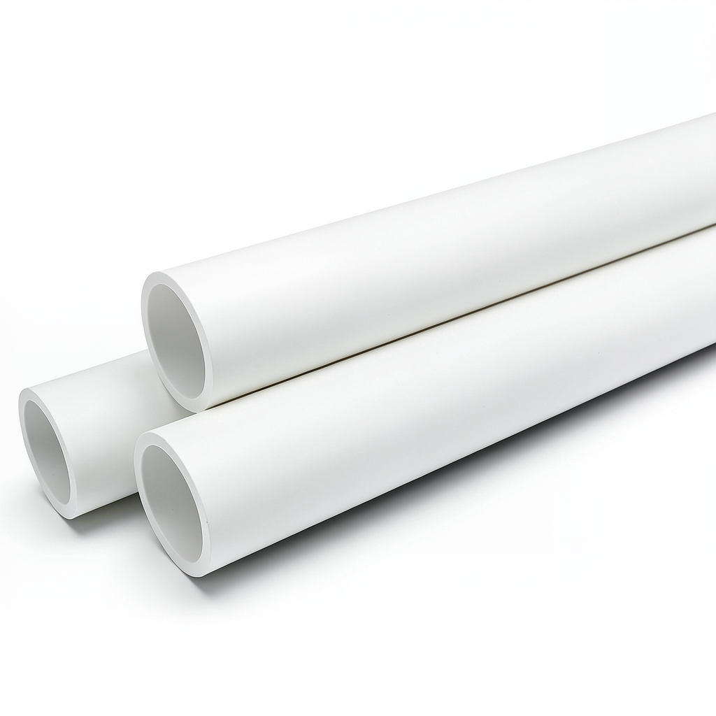 مواسير UPVC ضغط 10 بار قطر خارجي 355 مم سمك 16.9 مم لون أبيض