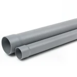 أنابيب UPVC غير مضغوطة مقاس 50 مم سمك 3.5 مم لون رمادي