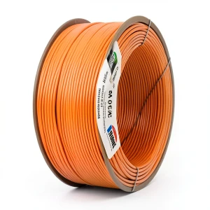 لفة سلك كهرباء مفرد نحاس مجدول 600 فولت AWM مقاس 3/0 AWG، عزل PVC برتقالي، 500 قدم | شركة الفنار