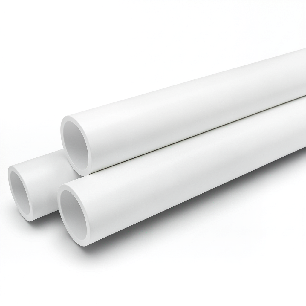 مواسير UPVC ضغط 10 بار قطر خارجي 500 مم سمك 23.9 مم لون أبيض