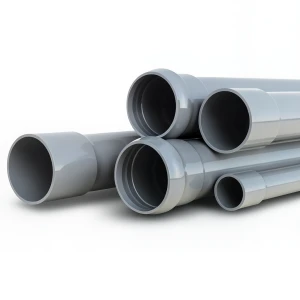 UPVC Pipes Nominal Pressure 10 Bar Outer Diameter 315 mm Thickness 15.0 mm Gray