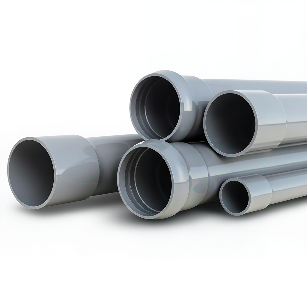 UPVC Pipes Nominal Pressure 10 Bar Outer Diameter 315 mm Thickness 15.0 mm Gray