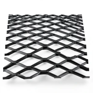 Hot Rolled Steel Expanded Metal Mesh Bahri 2.8 mm Thickness 1.22m Width 6m Length, Black