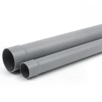 أنابيب UPVC غير مضغوطة مقاس 50 مم سمك 3.5 مم لون رمادي