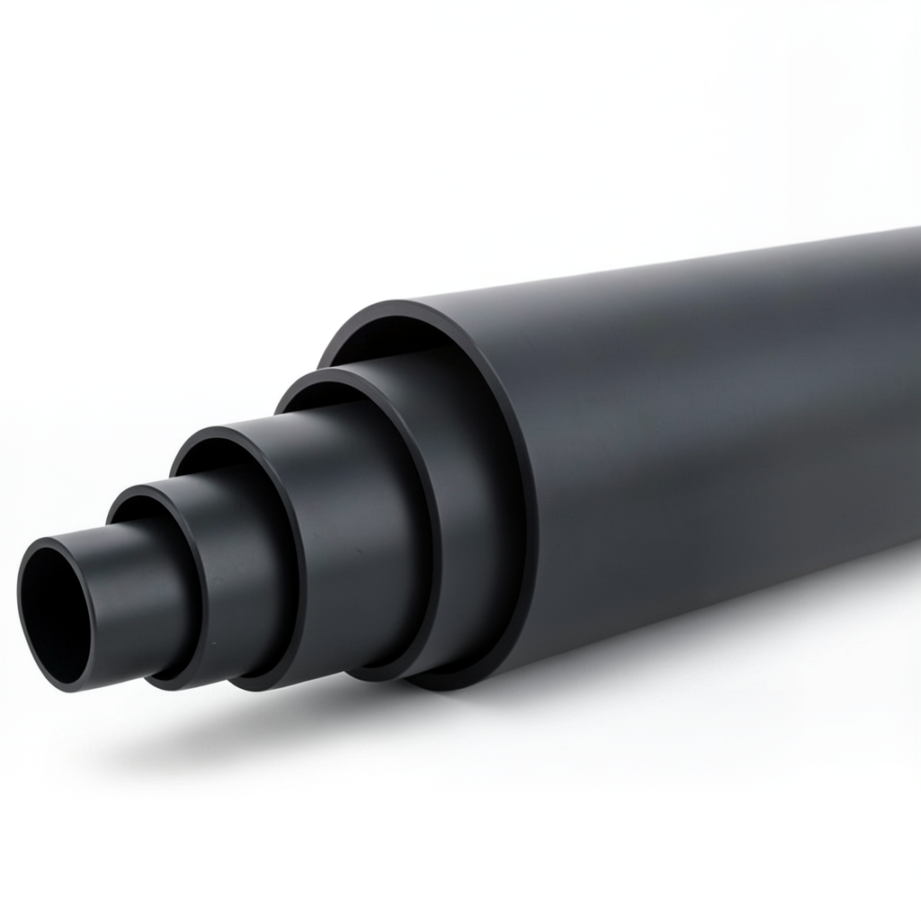 HDPE Plastic Pipe Pressure 4 Bar PE 80 OD 315 mm SDR 26 Black