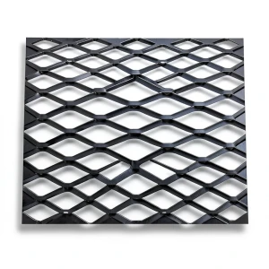 Hot Rolled Steel Expanded Metal Mesh Bahri 3 mm Thickness 1.22x1 m Black