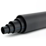 مواسير HDPE ضغط 4 بار PE 80 قطر خارجي 500 مم SDR 26 لون أسود