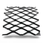 Hot Rolled Black Steel Expanded Metal Mesh Bahri 3.8 mm Thickness 1.22 m Width 1 m Length