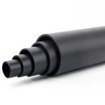 مواسير HDPE ضغط 6 بار PE 80 قطر خارجي 200 مم SDR 17.6 لون أسود